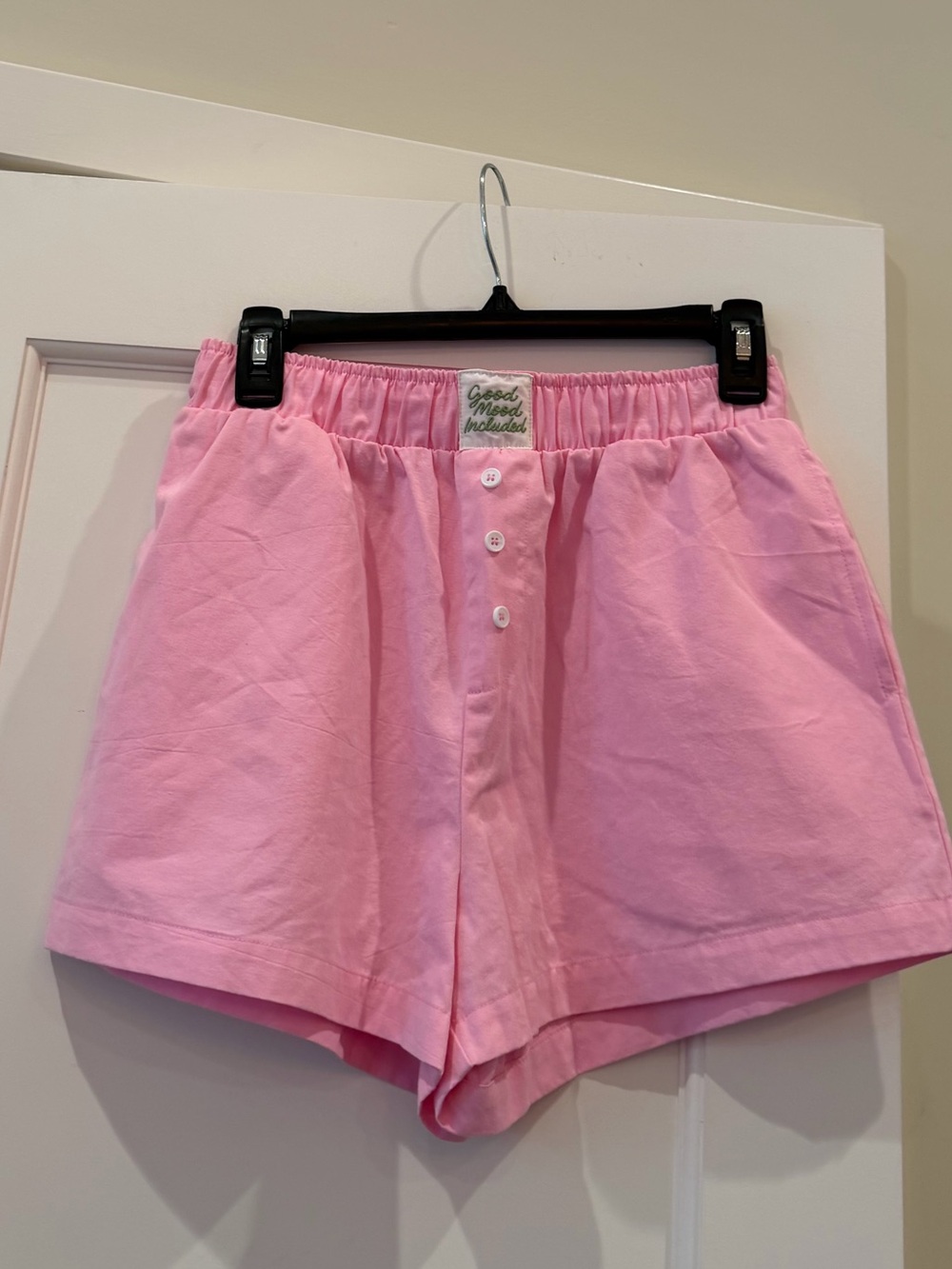 Le Lis Pink Cotton Lounge Shorts